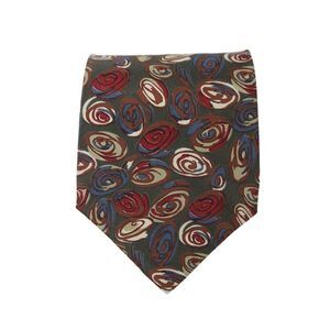 Designer Mens Geometric Print Classic Tie Multicolor